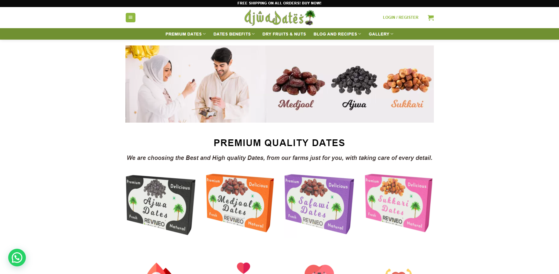 ajwa dates home page