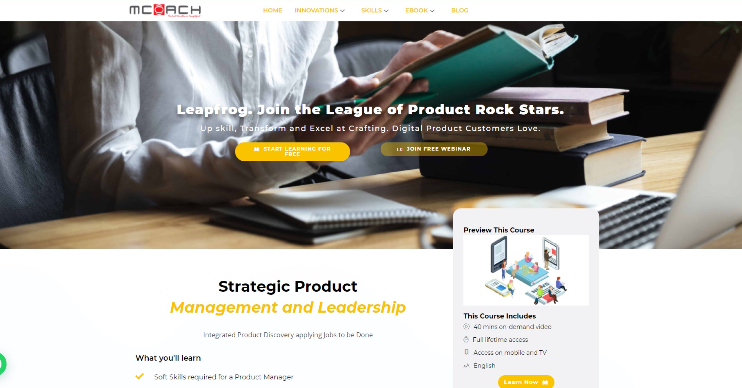 Product Management Website
